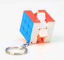 CuberSpeed Mini 3x3 Keychain Cube - Stickerless Bright Speed Magic Keyring — 2