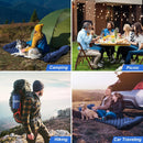WANNTS Ultralight Sleeping Pad with Pillow & Built-in Pump for Camping | Blue — 6