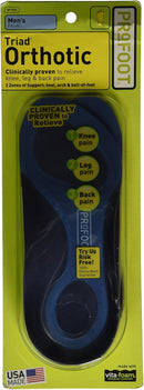 Pro Foot Triad Insole Men Size 1ea 2