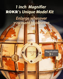 ROKR 3D Wooden Puzzles for Adults-LED Illuminated Wooden Globe Puzzle-Model Building Kits-Room Decor for Teen Girls Boys Women Men — 5