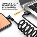 90 Degree iPhone Charging Cable [MFi Certified] Lightning Cable 10FT 2 Pack 3