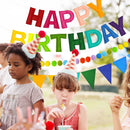 CANREVEL 3 PCS Pre-Strung 3D Happy Birthday Banner Decorations, Rainbow | Multi Color — 4
