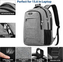 BIKROD Laptop Backpack for Men and Women, 17 Inch Large School Backpacks for Teens, Business Anti Theft Durable Travel Back Pack, Water Resistant Computer Bag, Grey | 17.3 Inch — 3