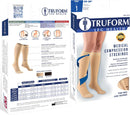 Truform 20-30 mmHg Compression Stockings for Men and Women, Knee High Length, Closed Toe | Beige | Medium (1 Pair) | Classic Knit — 3