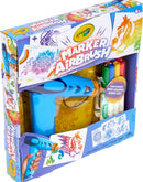 Crayola Marker Airbrush Spray Art Kit, 8 Washable Markers, 5 Stencils — 5