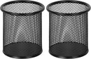 EasyPAG Pencil Holder for Desk, 2 Pack Metal Pen Organizer, Mesh Pencil Cup Organizer for Home, Office, Classroom, School, Black — 1