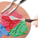 CONDA Palette Knife Painting Stainless Steel Spatula Palette Knife Oil Paint Metal Knives Wood Handle (Red 5 Piece) | 5-Rot — 6