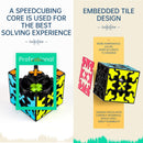 Gear Speed Cube 3x3,Embedded Tile Design Magic Cube 3x3x3 Puzzles Toys — 4