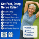 Neuropathy Cream – XL 8 oz – Maximum Strength Nerve Relief Cream for Feet Hands Legs Toes – Lidocaine 1.0% + Menthol 3.7% + Magnesium Chloride 2.0% – Fast-Acting Soothing Relief – Super Value 8 oz — 2