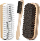 3Pcs Shoe Shine Kit, 2Pcs Horsehair Shoe Brush and a Suede Eraser — 1