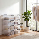 Citylife 17 QT Plastic Storage Bins with Latching Lids Stackable Storage Containers for Organizing Large Clear Storage Box for Garage, Closet, Kitchen, 4 Packs — 5