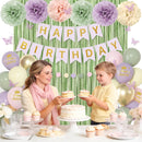 Fairy Lavender Birthday Decorations for Women Girls with Butterfly Stickers | Paste Purple — 7