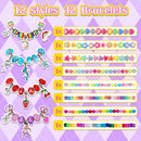leitait 12 Pack Bracelet Wands,Charm Bracelet Jewelry Making Kit,Arts Crafts for Kids,Unicorn Party Favors… — 4
