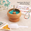 Tilhumt Bead Spinner for Jewelry Making, Effortless Rotating Wooden Clay Bead Spinner with 2 Big Eye Beading Needles… — 6