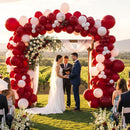 RUBFAC Ruby Red Balloon Arch Kit 154pcs Crimson Balloons Different Sizes — 7
