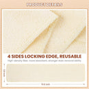 10 Pcs Shine Shoes Cloth Kit Polish Dauber Applicators Cleaning Leather Shoes Boots Microfiber Care Cloths Suede Cleaner | Ivory — 2