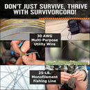 TITAN SurvivorCord 550 Paracord - 25ft, 100ft, 500ft & Color Options — 5