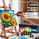 Caliart 36 Colors Acrylic Paint Set with 12 Brushes | Regular | 2 Fl Oz (Pack of 36) — 6