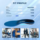 FEELLIFE Plantar Fasciitis Insoles, High Arch Support Inserts for Men Women, Heavy Duty Flat Feet Pain Relief Orthotics for Athletic Shoes & Work Boots for All Day Standing [Men 9-9.5|Women 11-11.5] - Blue — 5