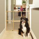 MYPET Wire Mesh Dog Gate: 29.5"-50" Wide, Pressure Mounted with No Tools;…