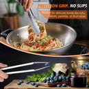 Hotec Tongs for Cooking Stainless Steel Kitchen Tongs Set of 2-9" and 12" — 6