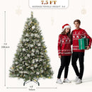 YITAHOME 7.5ft Prelit Christmas Tree w/Pine Cones & Pine Needles & Remote — 8