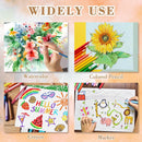 150PCS 7x10 Watercolor Paper Bulk, 140lb/300g Cold Press Thick Water Color Paper Pad for Child Adult, White Art Paper for Drawing Painting Markers Gouache, Textured Cotton Paper Sheets | White-150pcs — 6