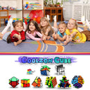 Speed Cube Set, Puzzle Cube,9 Pack Magic Cubes Pyraminx Pyramid + 2x2 + 3x3 + 4x4 + Megaminx + Mirror + Mini 3x3 + Skewb + Fenghuolun Puzzle Cube Toy for Kids & Adults — 4