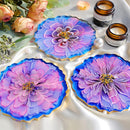 LET'S RESIN 4Pcs Resin Coaster Molds, Druzy Geode Agate Silicone Coaster Molds for Epoxy Resin, 5Inches Large Mould… — 3