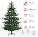 HOMCOM 7.5 Foot Artificial Christmas Tree, Nordic Pine, Green — 3
