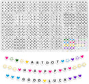 ARTDOT 1400 PCS Letter Beads for Jewelry Making Kit, 28 Styles Alphabet Beads for Friendship Bracelets Assorted… — 1