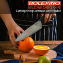 BOLEXINO 8" Chef Knife, Professional Kitchen Knife with Grip