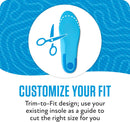 Sof Sole Walking Insoles for Men and Women – Cobra Heel Wrap Stability, Targeted Heel Cushioning, Breathable Top Cover, Trim-to-Fit, Medium Profile – Comfort Insoles for Walking and Reducing Fatigue 7
