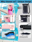 wellhouse 3D Waterproof Phone Pouch with Lanyard,Premium TPU100FT Deep Waterproof Phone Case for iPhone 17 16 15 14 13 12 Pro Max XS Samsung,Snorkeling, Surfing, Kayaking,Skiing,Hot Springs — 6