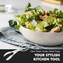 Chef Craft Premium Salad Scissor Tongs, 11.25 inch, Clear — 5