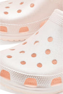 Crocs Classic Clogs - Glitter – Peach Ice Metallic — 6