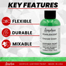 Angelus 4 oz Leather Paint, Emerald Green — 2