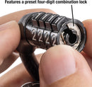 Master Lock Combination Cable Bike Lock 4-Foot Long Bicycle Lock, 8143D | 4' x 5/16" — 2