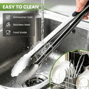 Grill Tongs, 17 Inch Extra Long Stainless Steel BBQ Tongs (17", 1PC) — 6