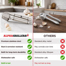 Alpha Grillers Garlic Press Stainless Steel, Mincer, Crusher & Peeler — 2