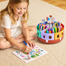 GAMENOTE Rotating Art Supply Organizer, Lazy Susan Caddy, Large — 2