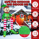 8 FT Christmas Inflatable Outdoor Decorations, Sitting Elf Holding Gift Bag Blow Up Christmas Decorations with Built-in LED Lights for Holiday Party Lawn Garden Yard Outdoor Xmas Decorations — 4