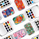 Grabie Set of 60 Color Pocket Watercolor Paint Set, 5 Theme Travel Palette | 60 Color 5 Theme — 7