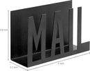 MyGift Modern Black Mail Holder Organizer with Cutout MAIL Lettering Design — 4