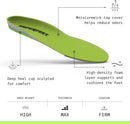 Superfeet All-Purpose Wide-Fit Support Insoles (WideGreen) for Wide Feet (3E-6E) & All-Day Workers — 3