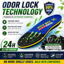 SOLEMAX Charcoal Orthotic Insoles for Men Women – Plantar Fasciitis Arch Support, Heavy Duty 250+ lbs, Odor & Sweat Control Shoe Inserts, Activated Charcoal Technology, Shock Absorbing Cushioning — 3