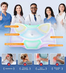 Osteo Cervical Pillow for Neck Pain Relief, Hollow Design Odorless Memory Foam Pillows with Cooling Case, Adjustable Orthopedic Bed Pillow for Sleeping, Support for Side Back Sleepers - White — 3