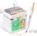 Ohuhu Alcohol Markers 80 Colors Brush& Fine for Beginners Adults Coloring — 1
