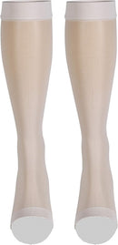 Truform Sheer Compression Stockings, 15-20 mmHg, Women's Knee High Length, Open Toe, 20 Denier, Ivory, 2X-Large | 2X-Large (1 Pair) — 6