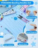 FIVEIZERO 21 Pieces Beading Needles Set, 6 Sizes Seed Beads Needles Big Eye, Collapsible Beading Needles Set for… — 3